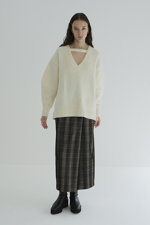 2WAY NECK OVER KNIT TOPS