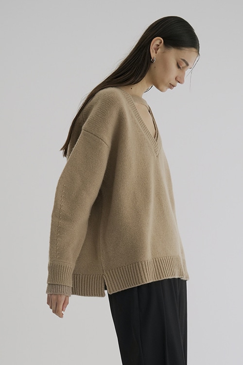 2WAY NECK OVER KNIT TOPS