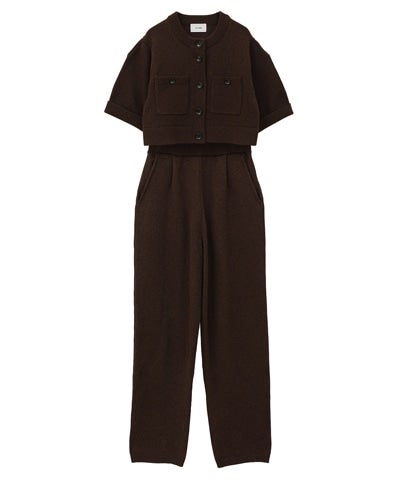 HALF SLEEVE KNIT TOPS & PANTS SET｜DRESS(ドレス)｜CLANE OFFICIAL  