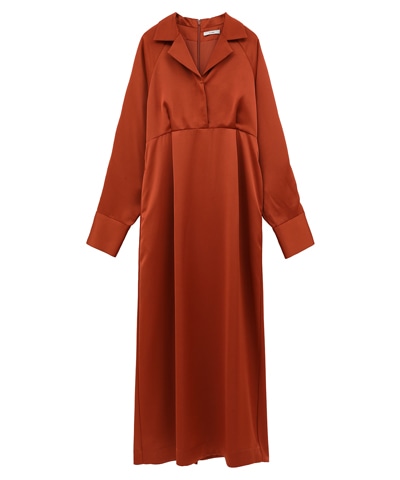 SLIT HOLE SLEEVE SATIN ONEPIECE｜DRESS(ドレス)｜CLANE OFFICIAL ONLINE STORE