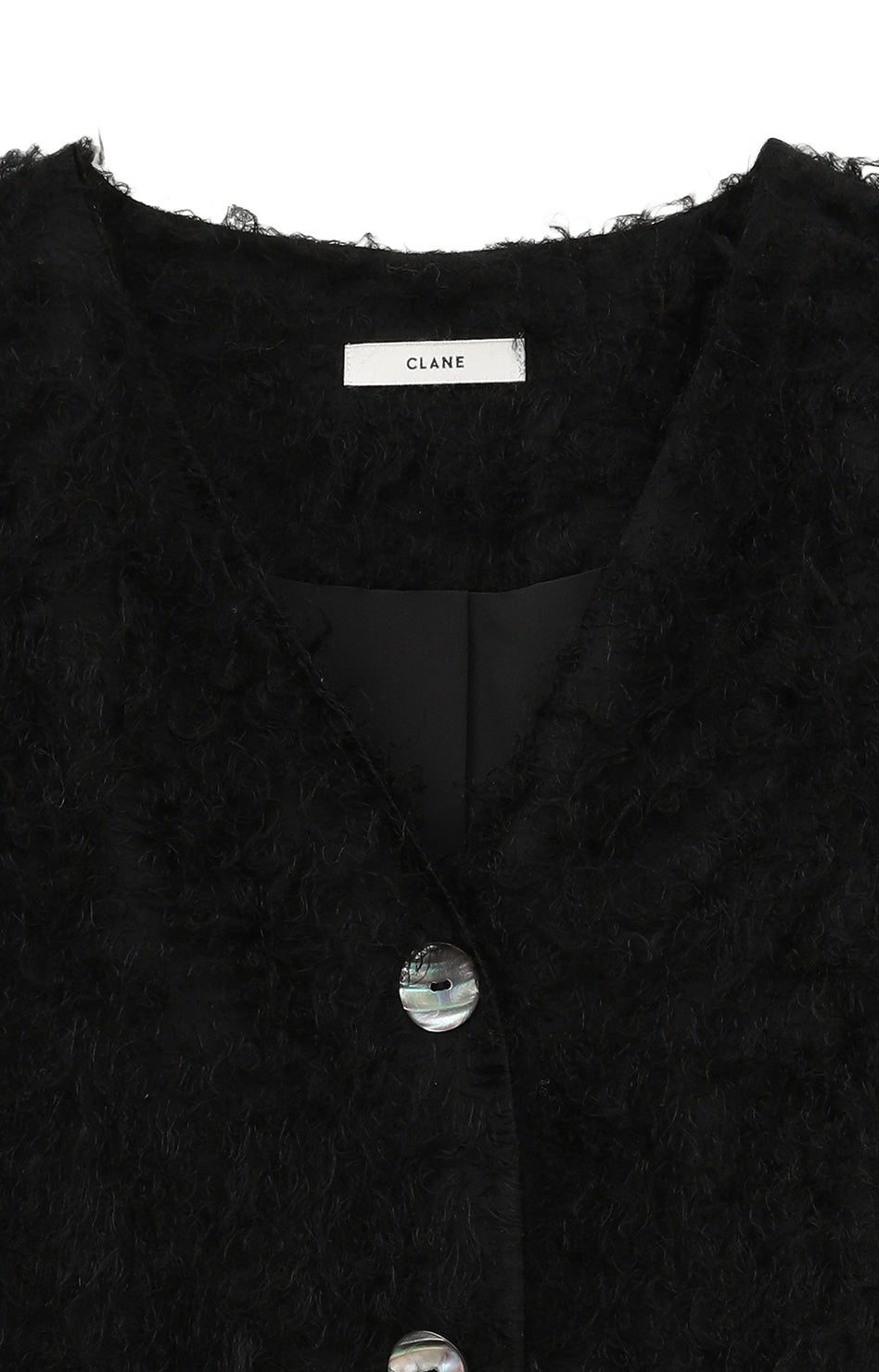 FEATHER SHELL BUTTON CARDIGAN｜TOPS(トップス)｜CLANE OFFICIAL  