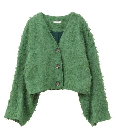 FEATHER SHELL BUTTON CARDIGAN｜TOPS(トップス)｜CLANE OFFICIAL 