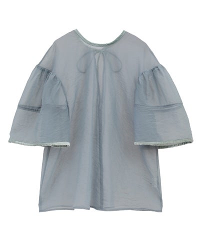 VELOR PIPING SHEER BLOUSE｜TOPS(トップス)｜CLANE OFFICIAL 