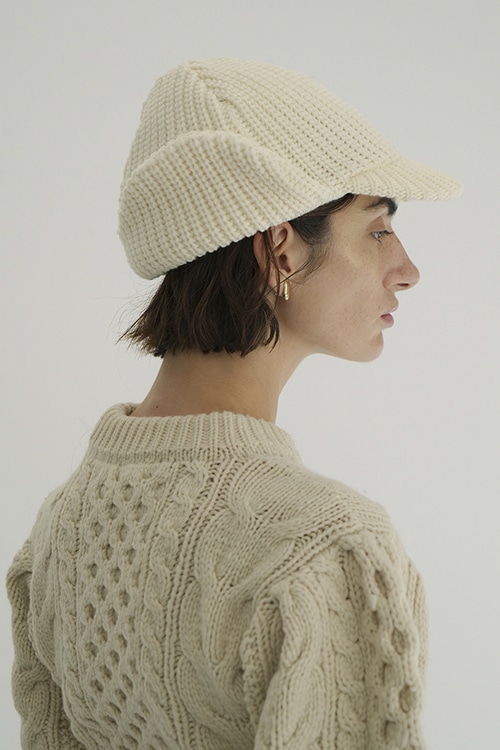 KIJIMA TAKAYUKI ×CLANE WOOL KNIT EAR CAP