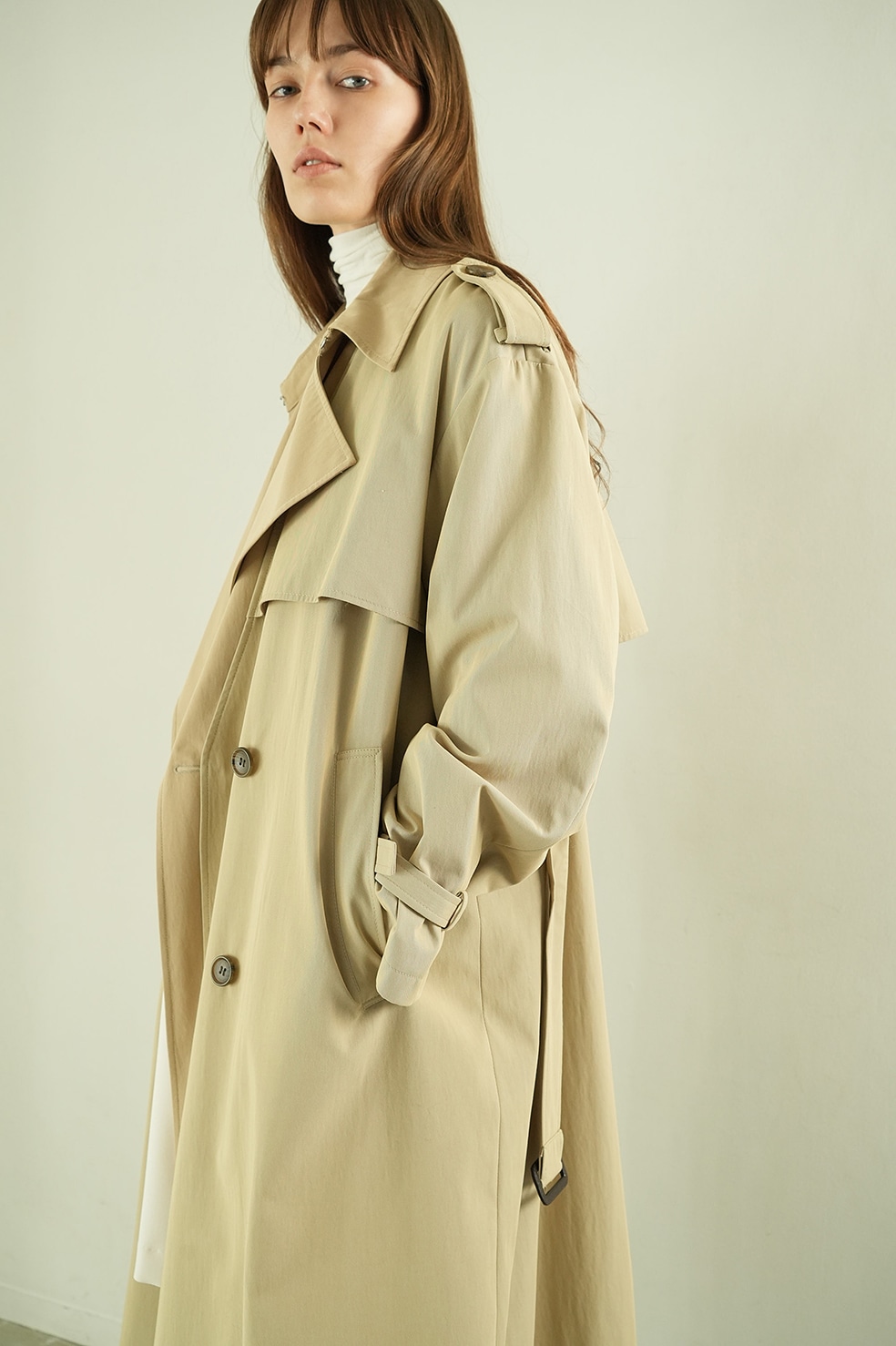 24SS CLANE/クラネ　LAYER LONG TRENCH COAT前向きに検討させていただきます