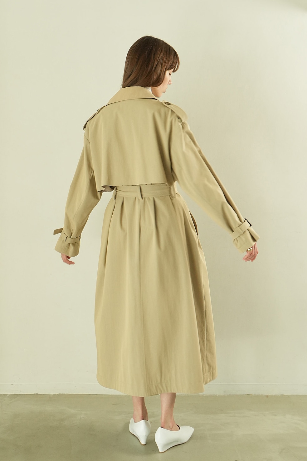 24SS CLANE/クラネ　LAYER LONG TRENCH COAT前向きに検討させていただきます