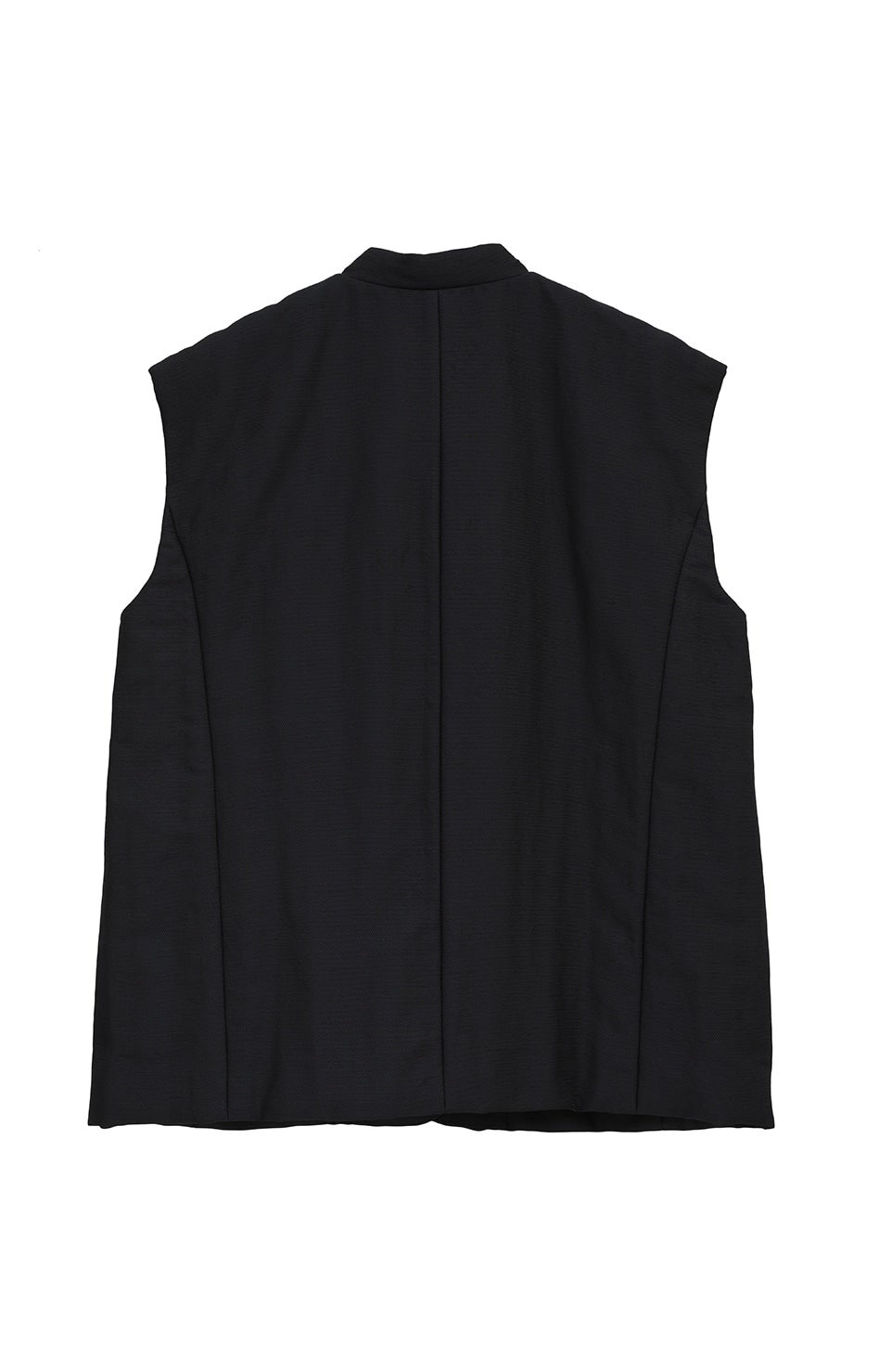 CLANE◆ジレベスト/1/ポリエステル/ブラック/16103-0452 DOUBLE BREASTED GILET｜OUTER(アウター)｜CLANE OFFICIAL