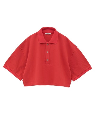 トップス CLANE CROPPED POLO TOPS CLANE/クラネ】CROPPED POLO TOPS/クロップドポロトップス
