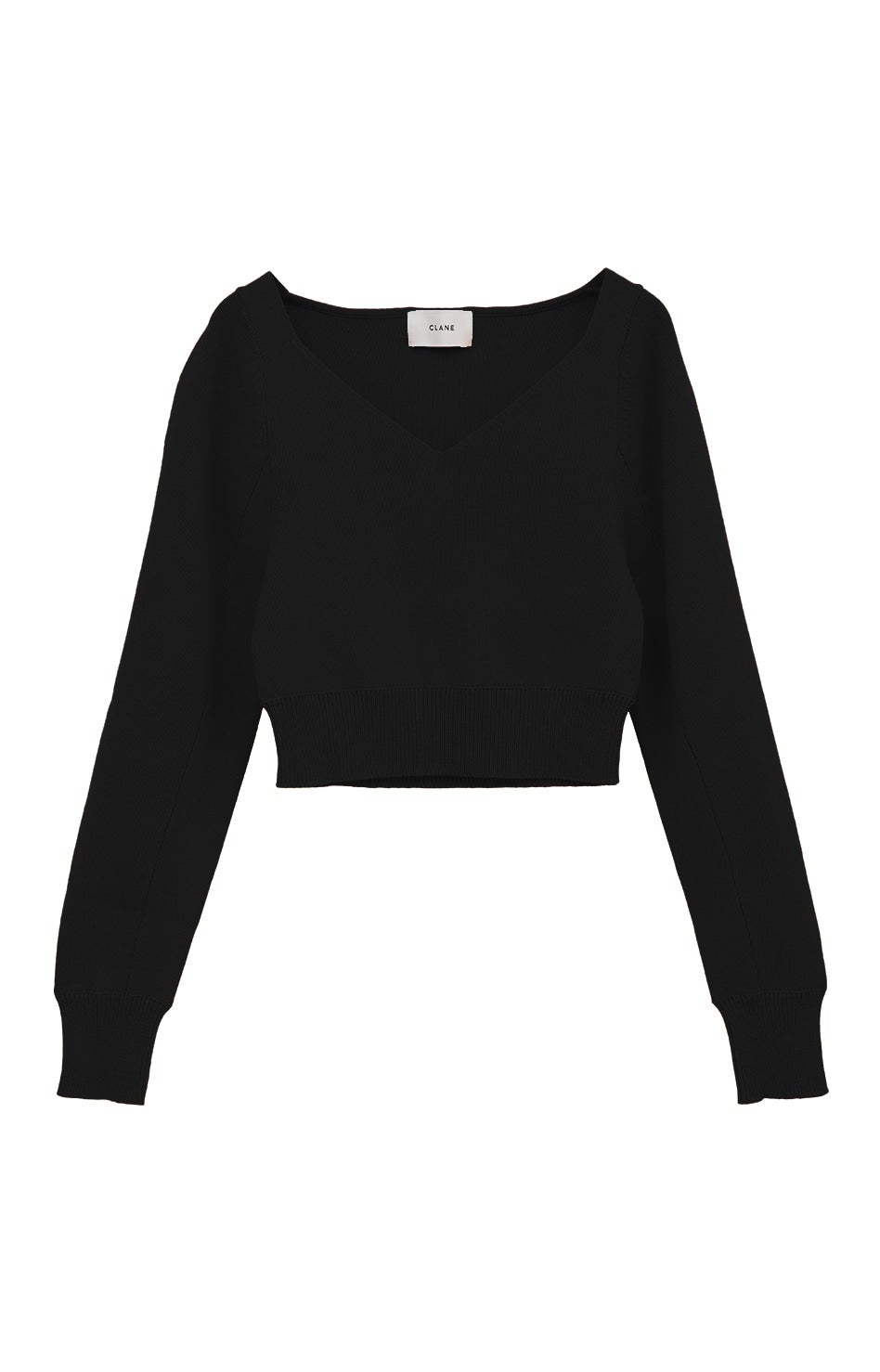 美品 CLANE CROPPED V NECK KNIT TOPS セール】CROPPED V NECK KNIT TOPS（ニット/セーター）｜CLANE