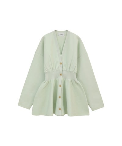 WAIST SHAPE PEPLUM CARDIGAN｜TOPS(トップス)｜CLANE OFFICIAL ONLINE 