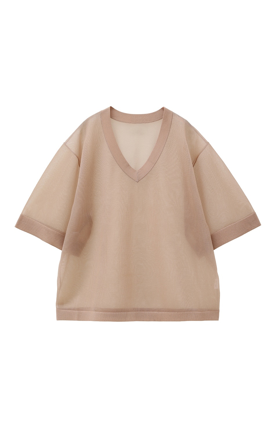SHEER V NECK KNIT TOPS｜TOPS(トップス)｜CLANE OFFICIAL ONLINE STORE