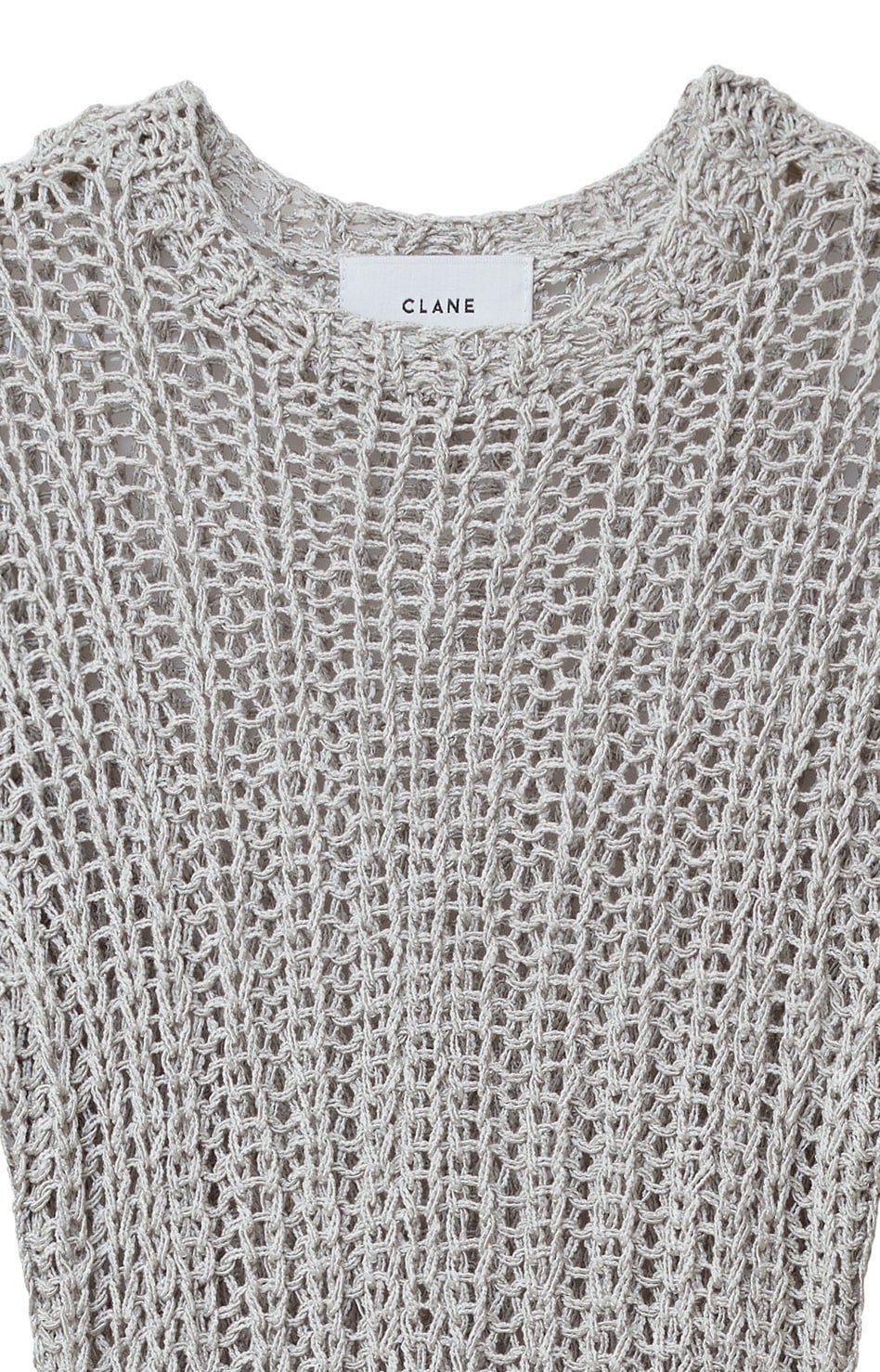 BACK SLIT CROCHET KNIT TOPS｜TOPS(トップス)｜CLANE OFFICIAL