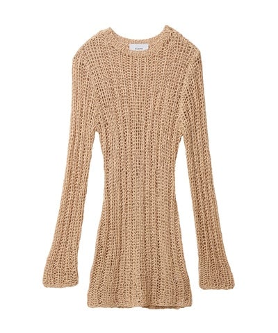 CLANE クラネ BACK SLIT CROCHET KNIT TOPS BACK SLIT CROCHET KNIT TOPS｜TOPS(トップス)｜CLANE OFFICIAL