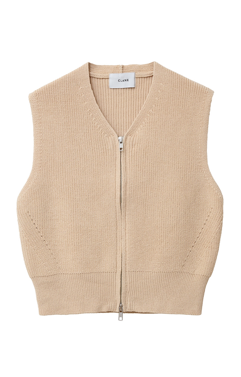 ZIP COMPACT KNIT VEST｜24SS 2nd EXHIBITION()｜CLANE OFFICIAL