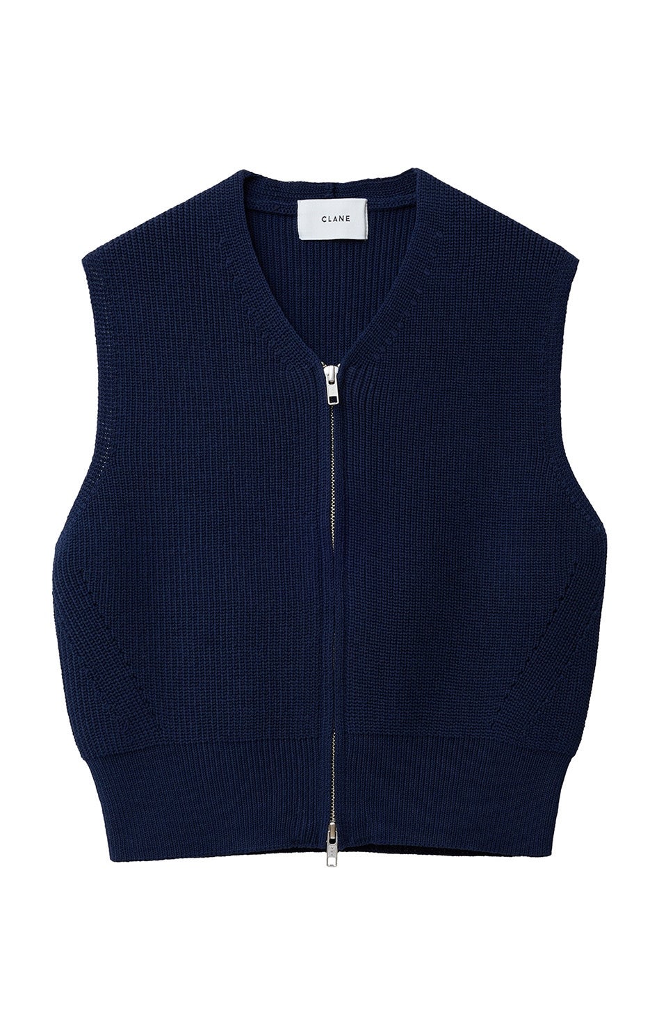 clane ニットベスト ZIP COMPACT KNIT VEST｜TOPS(トップス)｜CLANE OFFICIAL ONLINE