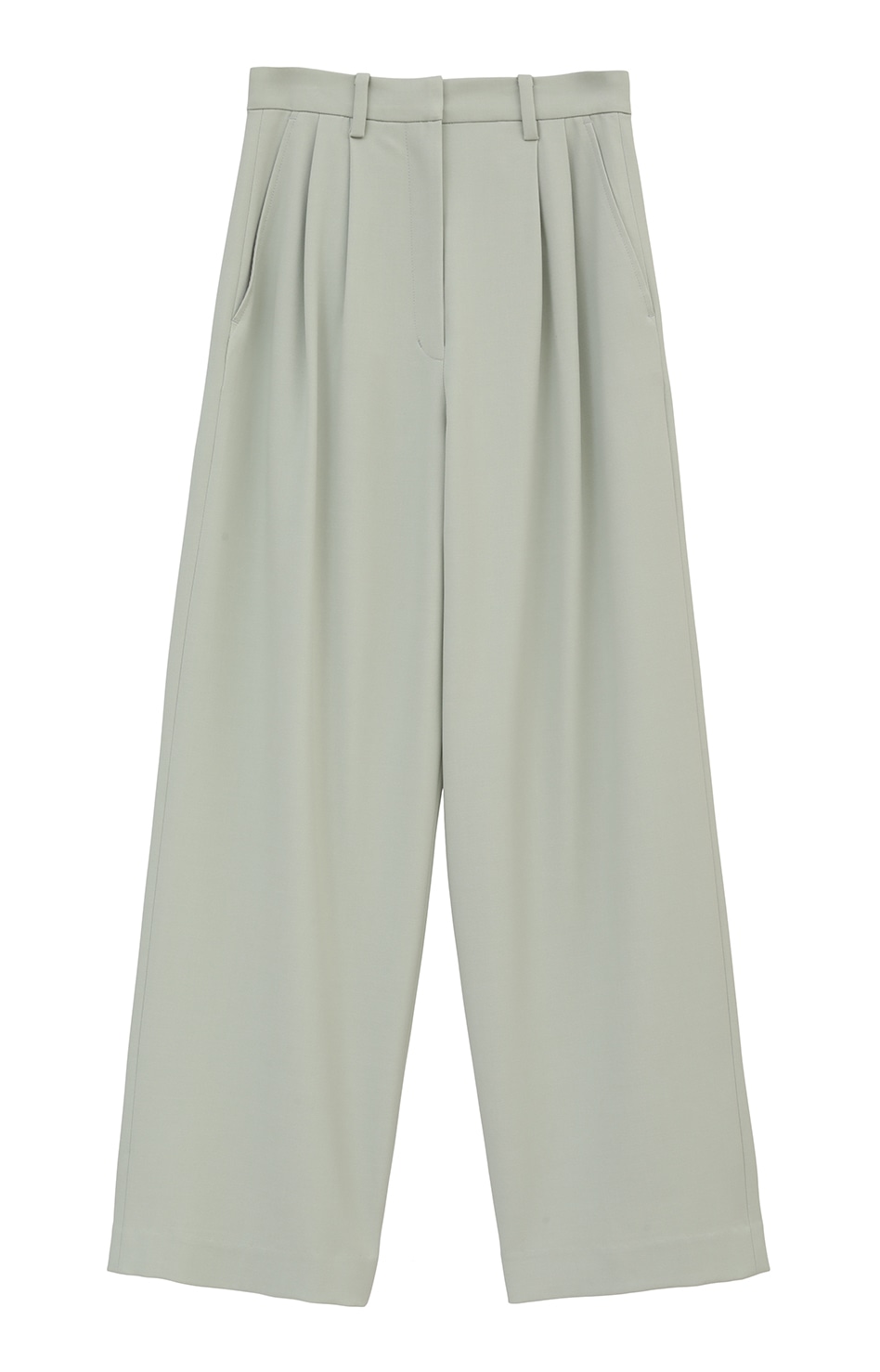 クラネ BASIC TUCK PANTS - LIGHT GREY - パンツ