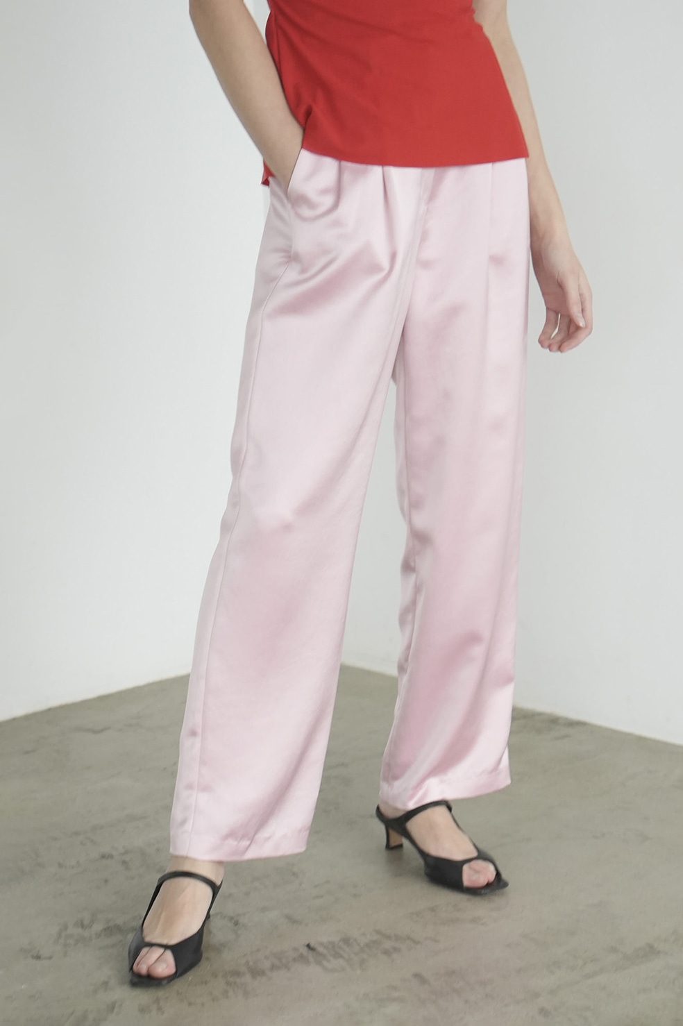 SATIN TUCK PANTS｜SKIRT/PANTS(スカート/パンツ)｜CLANE OFFICIAL ONLINE STORE