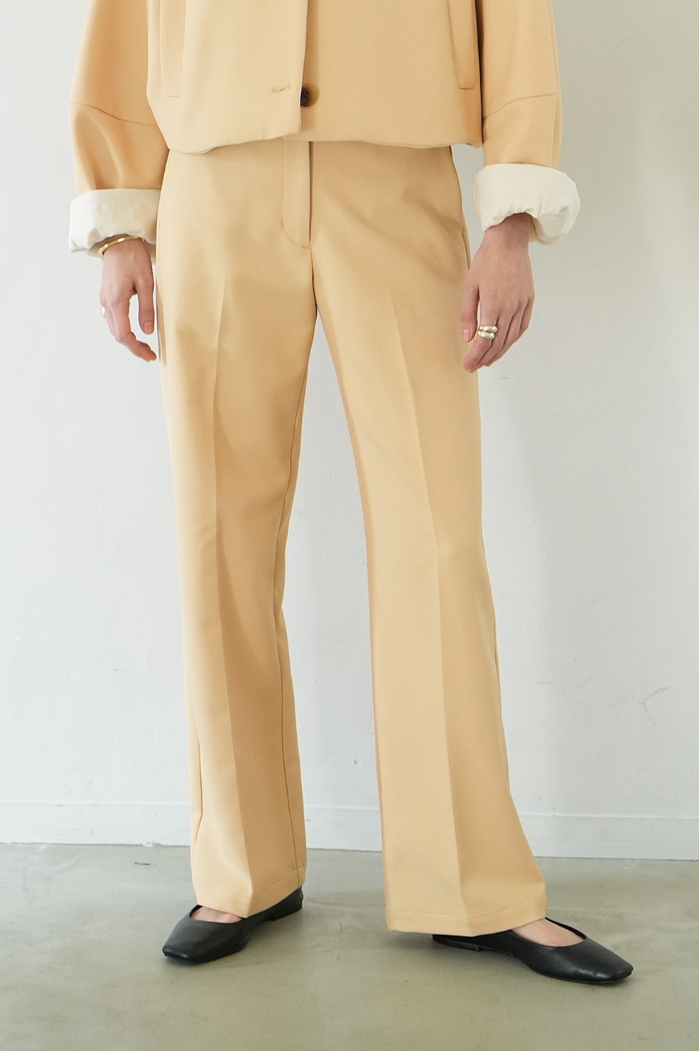 購入場所クラネオンライン希少 美品 CLANE J/W STRAIGHT SLACKS