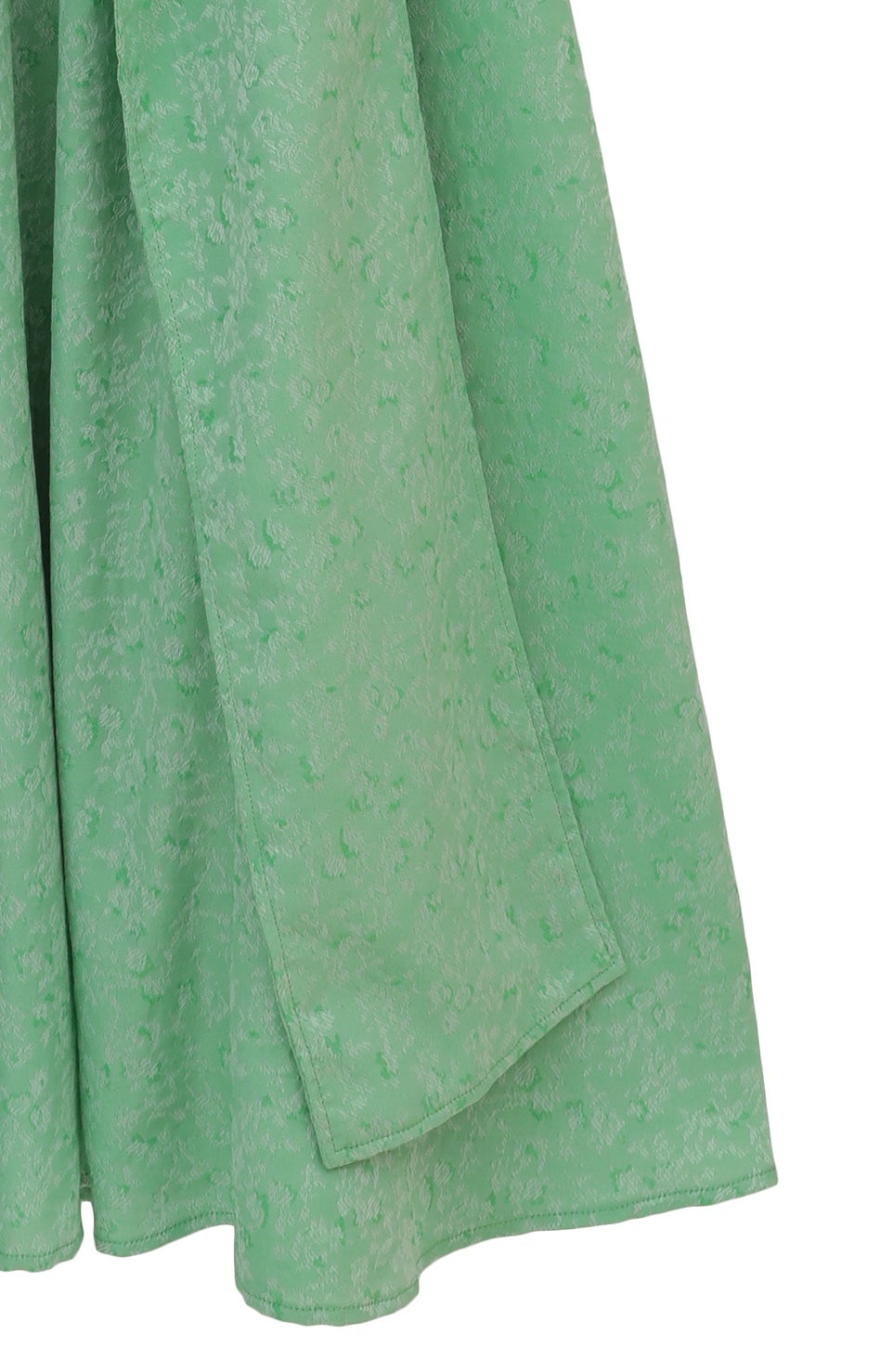 CLANE ジャガードグリーンワンピース ドレス CLANE（クラネ）VINTAGE FLOWER SATIN DRESS（ブラック/1