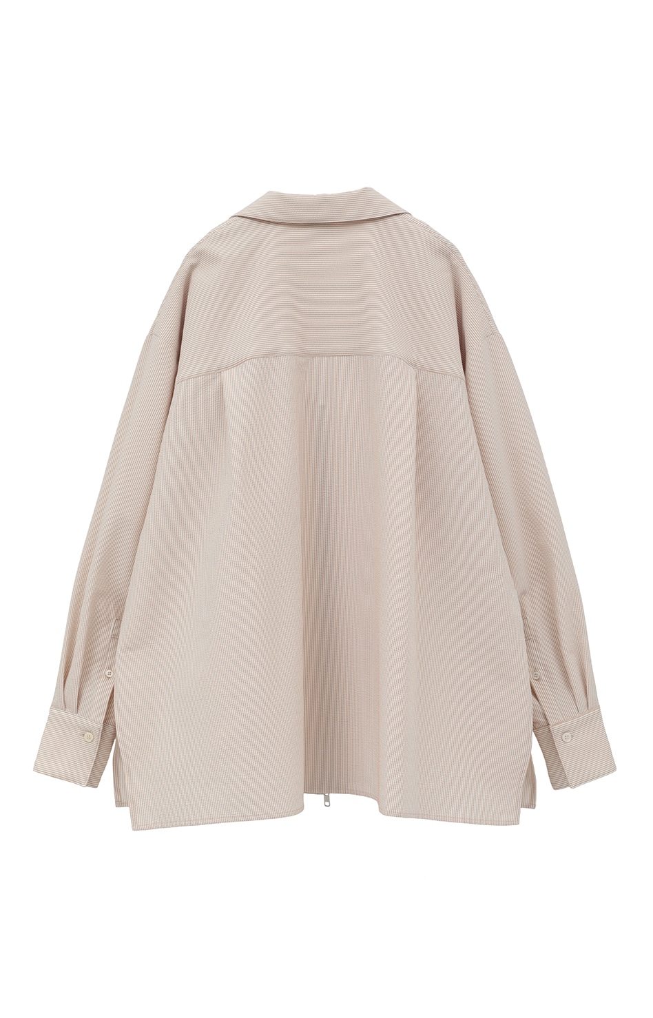 SUCKER STRIPE ZIP SHIRT｜TOPS(トップス)｜CLANE OFFICIAL ONLINE STORE