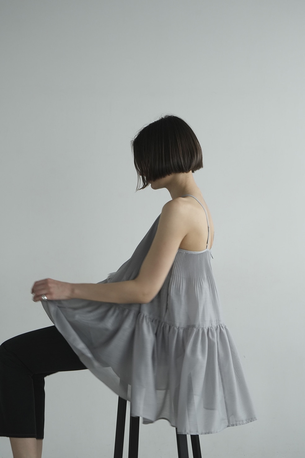 VOLUME GATHERED CAMI TOPS｜TOPS(トップス)｜CLANE OFFICIAL ONLINE STORE