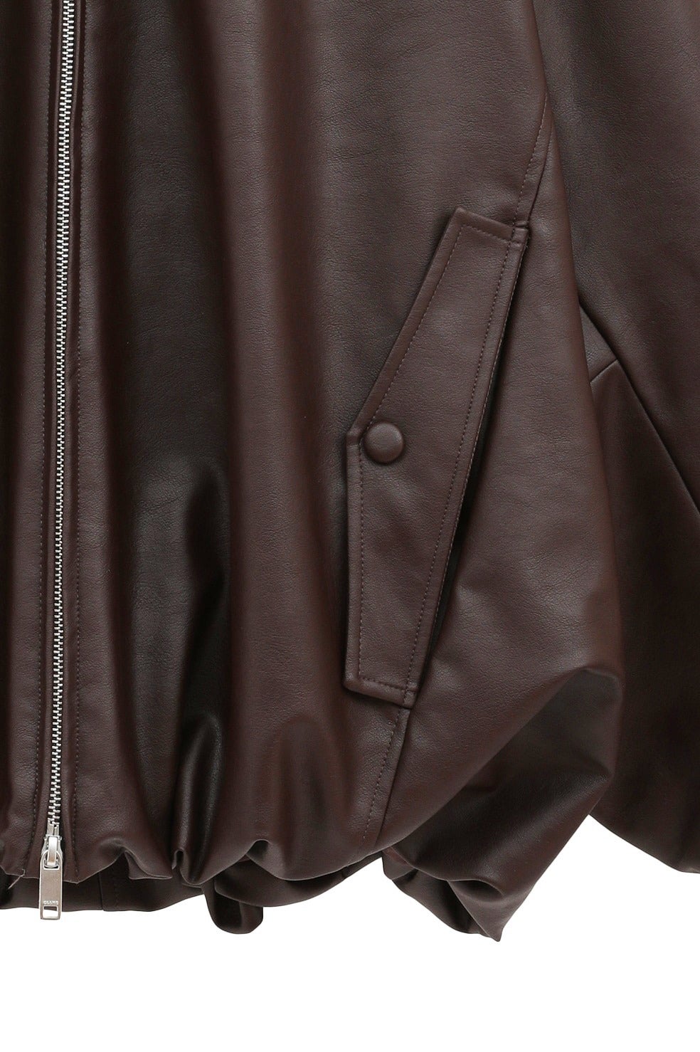 ジャケット・アウター CLANE FAKE LEATHER BALLOON JACKET CLANE/クラネ】FAKE LEATHER BALLOON JACKET/フェイクレザー