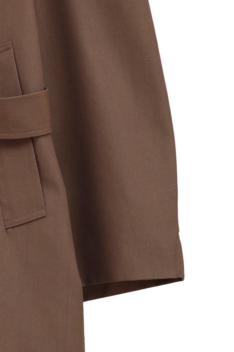 クラネ　コート CLANE - ステンカラーコート - BULKY LINE STAIN COAT (BROWN