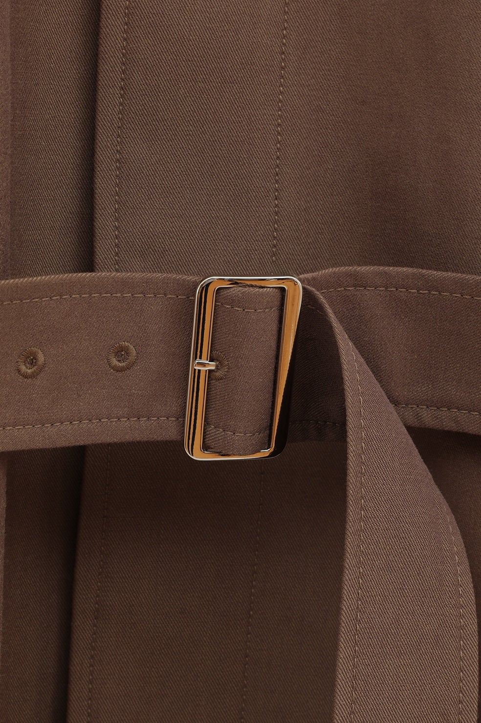 clane コート CLANE - ステンカラーコート - BULKY LINE STAIN COAT (BROWN