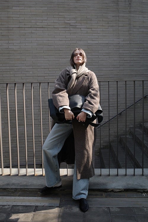 DOUBLE WOOL LONG COAT