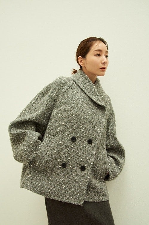 MINAMI TANAKA×CLANE OVER TWEED COAT