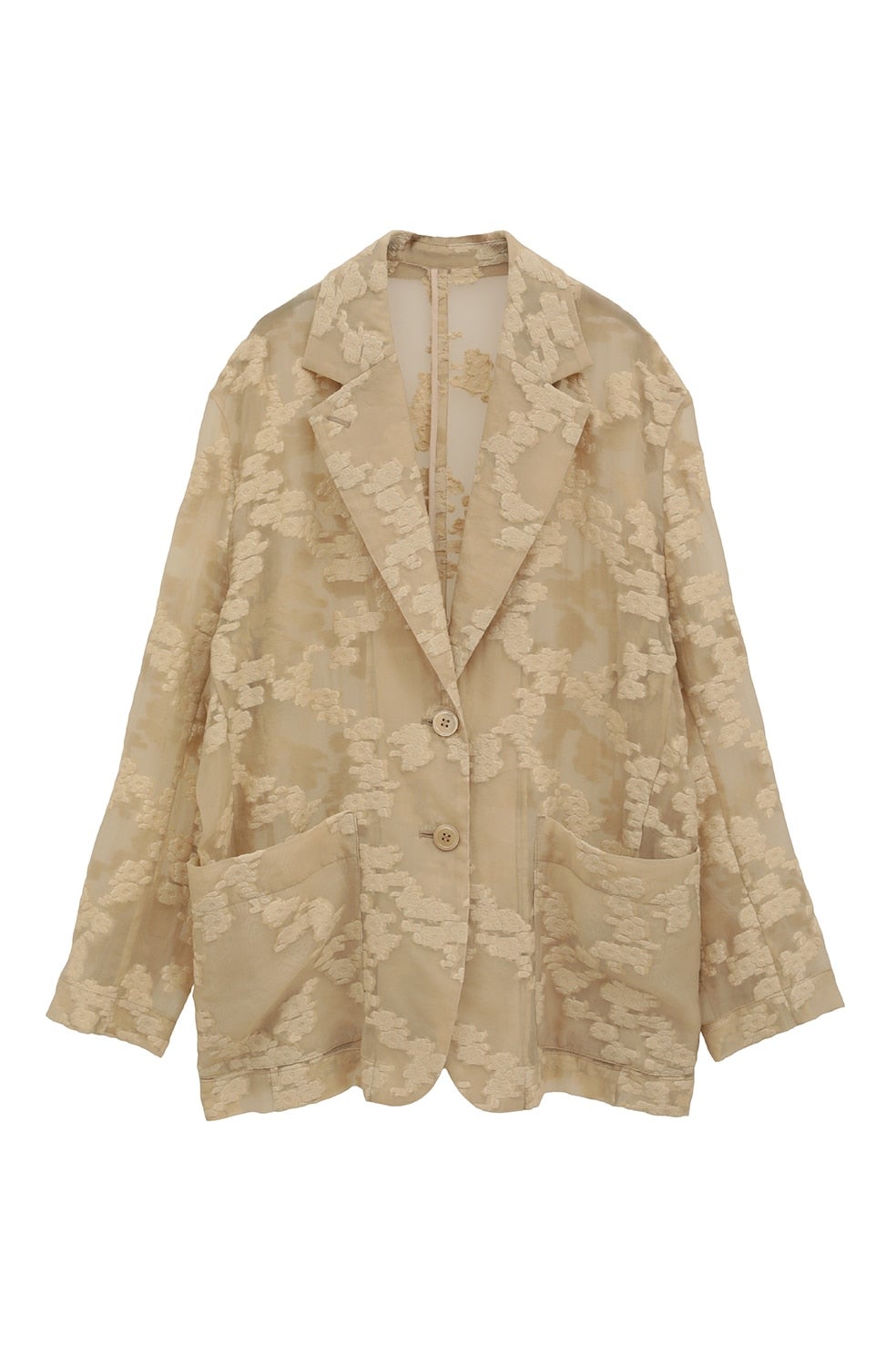 FLOWER SHEER JACQUARD JACKET｜OUTER(アウター)｜CLANE