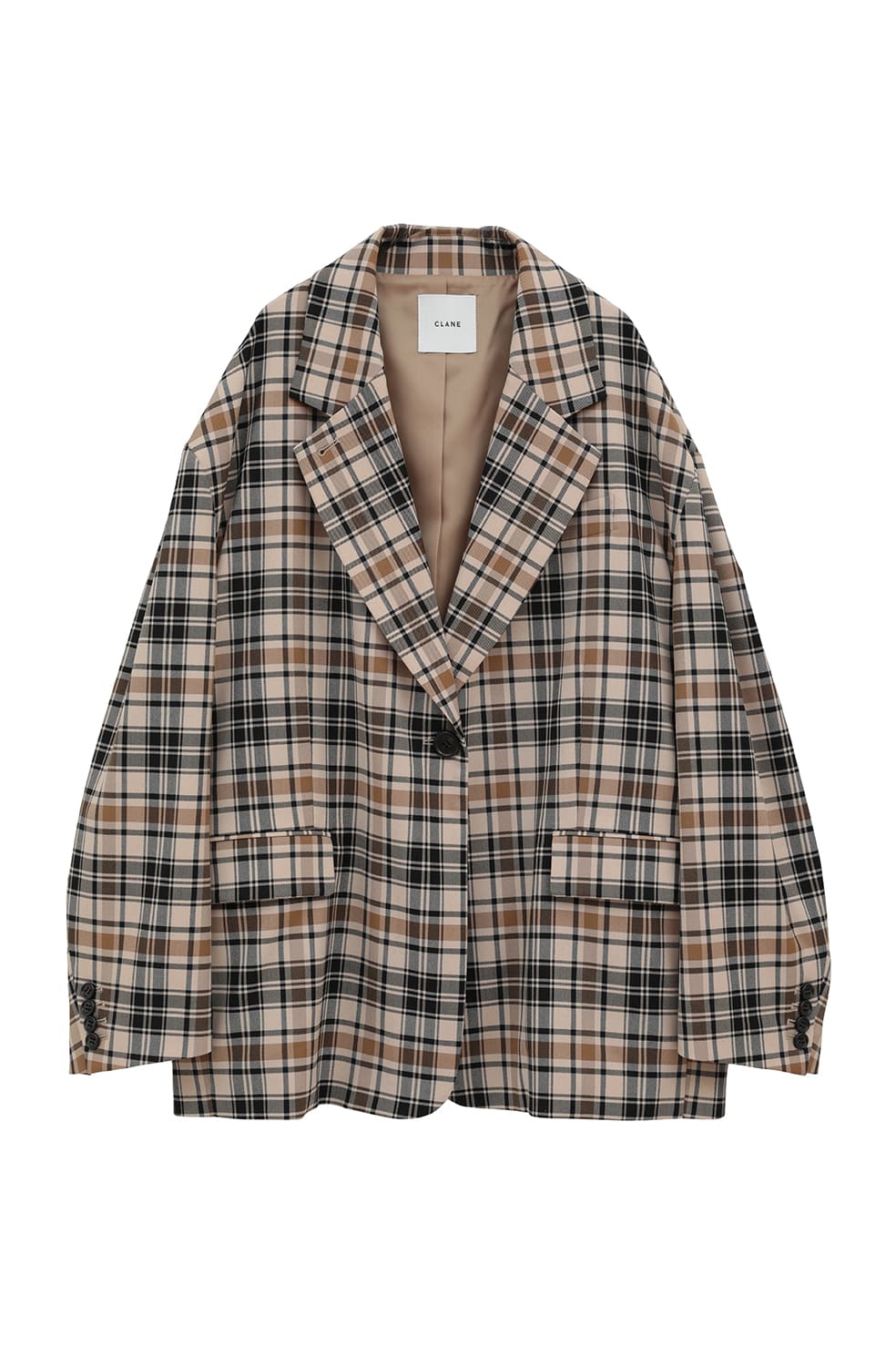 ジャケット・アウター CLANE OVER TAILORED JACKET レディース】MIX SHAGGY OVER TAILORED JACKET | CLANE(クラネ