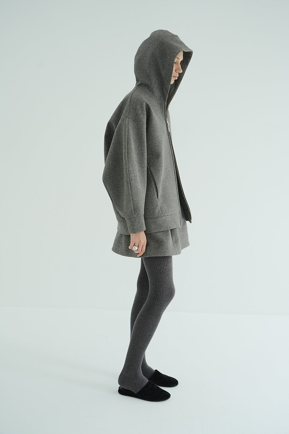 CLANE CONSTRUCTIVE BONDING HOODIE グレー CONSTRUCTIVE BONDING HOODIE|OUTER(アウター)|CLANE OFFICIAL