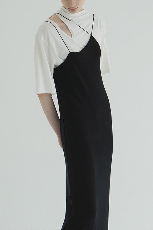 SLASH NECK HALF SLEEVE TOPS