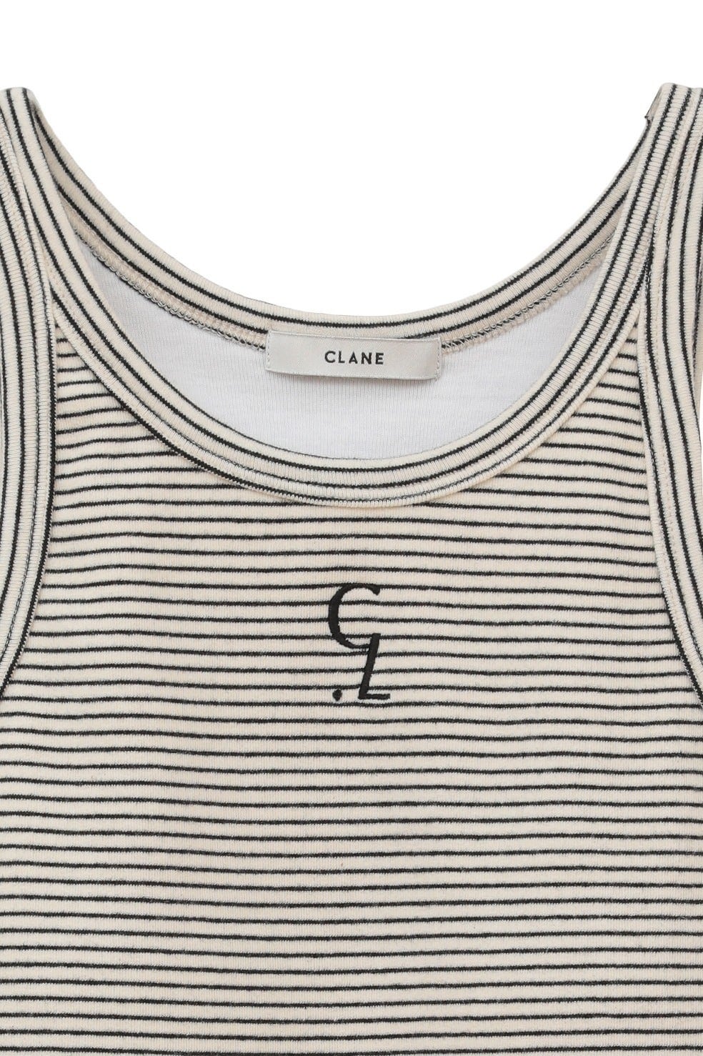 クラネ CLANE LOGO SLIM TANK TOPS （BORDER） クラネ CLANE LOGO SLIM TANK TOPS （BORDER） - ファッション