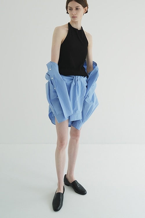 HALTER NECK CUP IN RIB TOPS