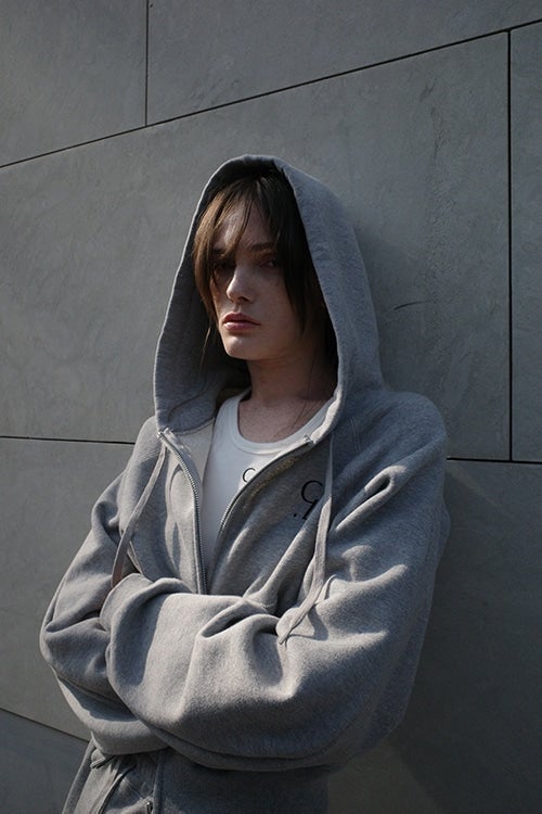 LOGO COMPACT ZIP UP HOODIE