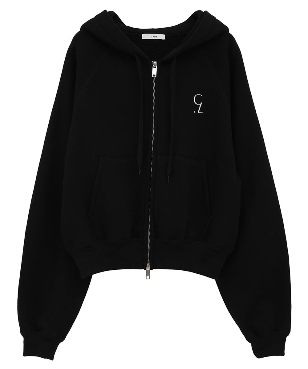 CLANE クラネ LOGO COMPACT ZIP UP HOODIE LOGO COMPACT ZIP UP HOODIE｜TOPS(トップス)｜CLANE OFFICIAL ONLINE