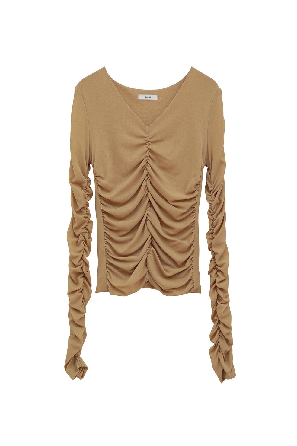 W TULLE SHIRRING TOPS｜TOPS(トップス)｜CLANE OFFICIAL ONLINE STORE