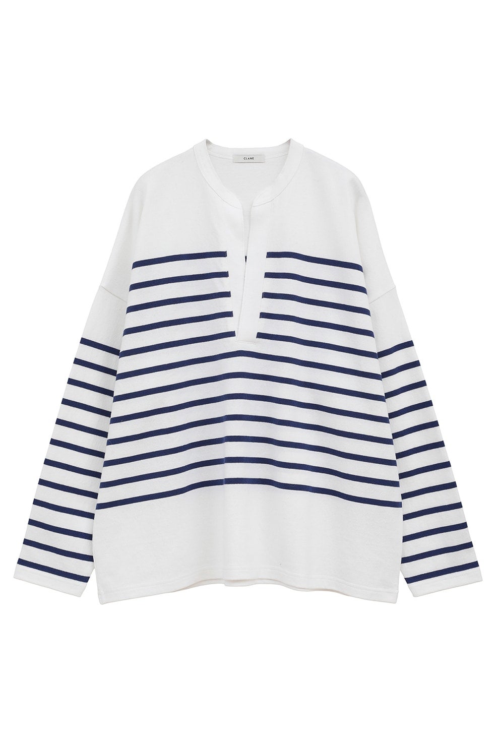 WIDE HENRY NECK BORDER TOPS｜TOPS(トップス)｜CLANE OFFICIAL