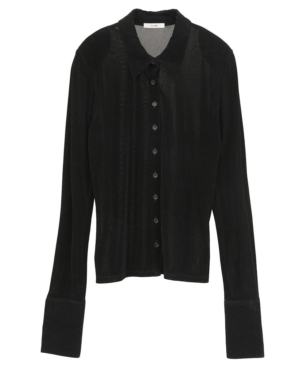 TULLE FLOCKY SHIRTS｜TOPS(トップス)｜CLANE OFFICIAL ONLINE STORE