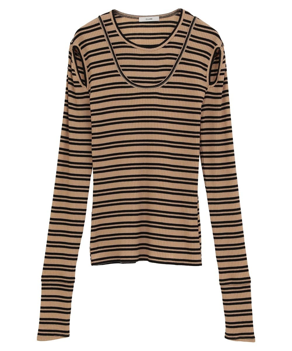 LAYERED SHOULDER CUT TOPS