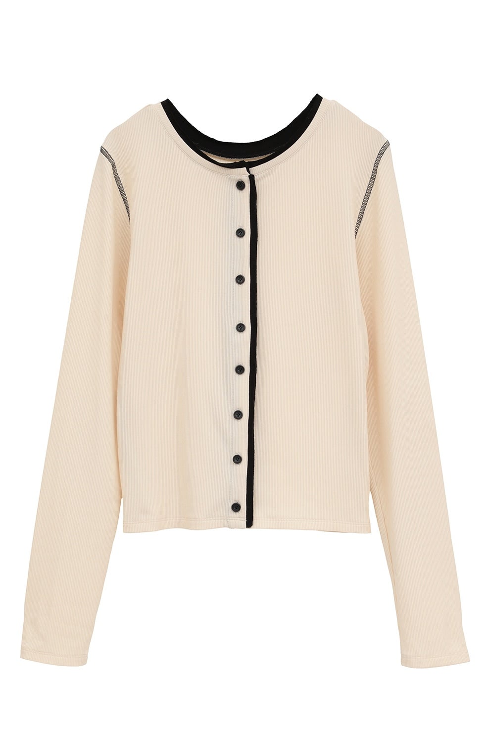 W FACE BICOLOR CARDIGAN｜TOPS(トップス)｜CLANE OFFICIAL ONLINE STORE