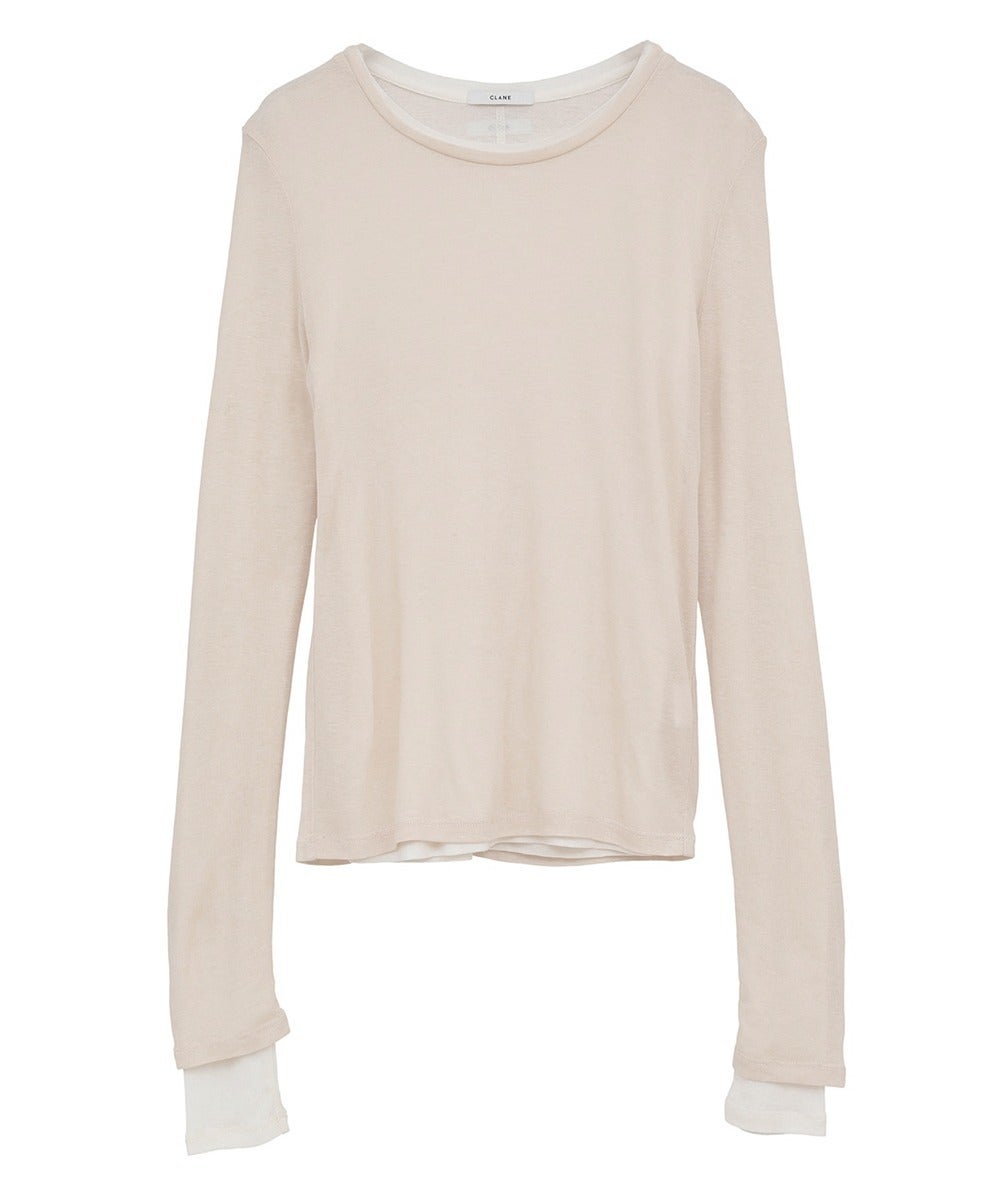 SHEER LAYERED CUT TOPS