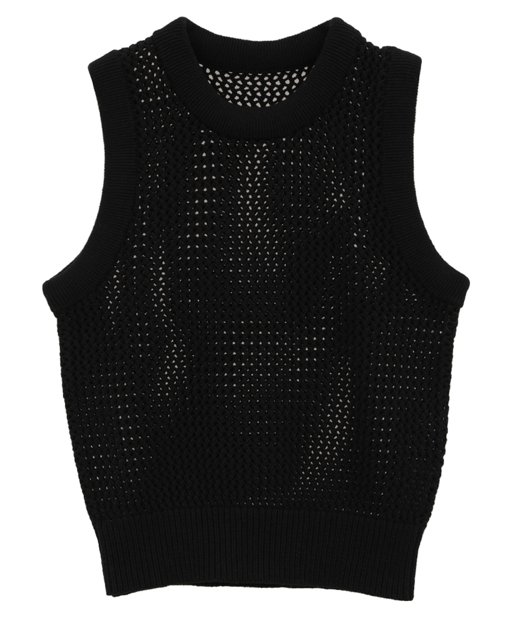 PRE ORDER 2BUY 10%OFF】3D RIB MESH KNIT TOPS｜TOPS(トップス
