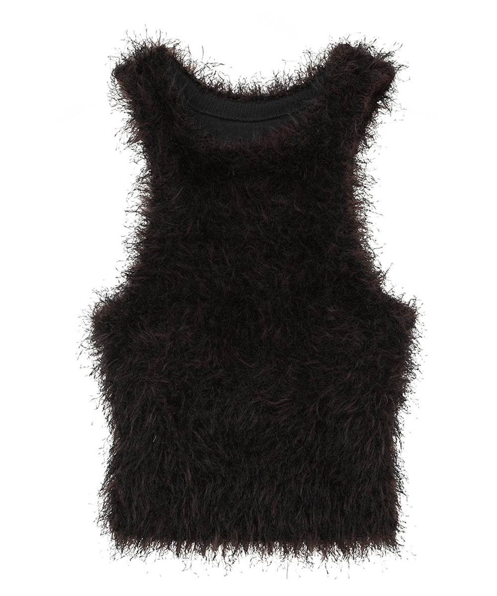 SHAGGY AMERICAN SLEEVE KNIT TOPS