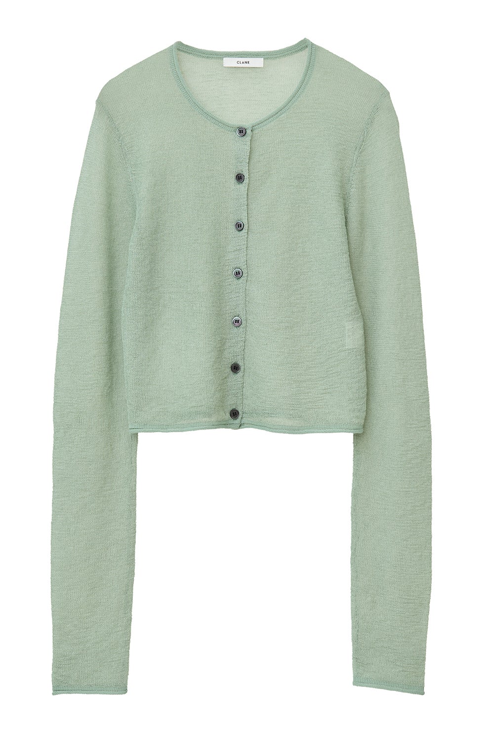 トップス CLANE SHEER ROLLED EDGE KNIT CARDIGAN SHEER ROLLED EDGE KNIT CARDIGAN｜TOPS(トップス)｜CLANE
