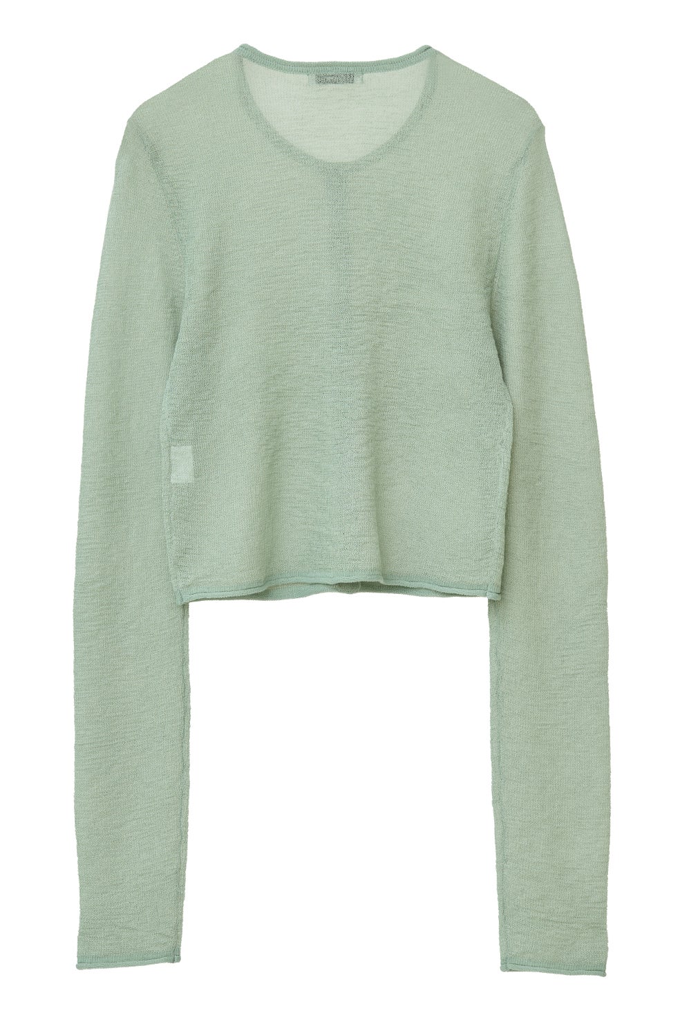 SHEER ROLLED EDGE KNIT CARDIGAN｜TOPS(トップス)｜CLANE