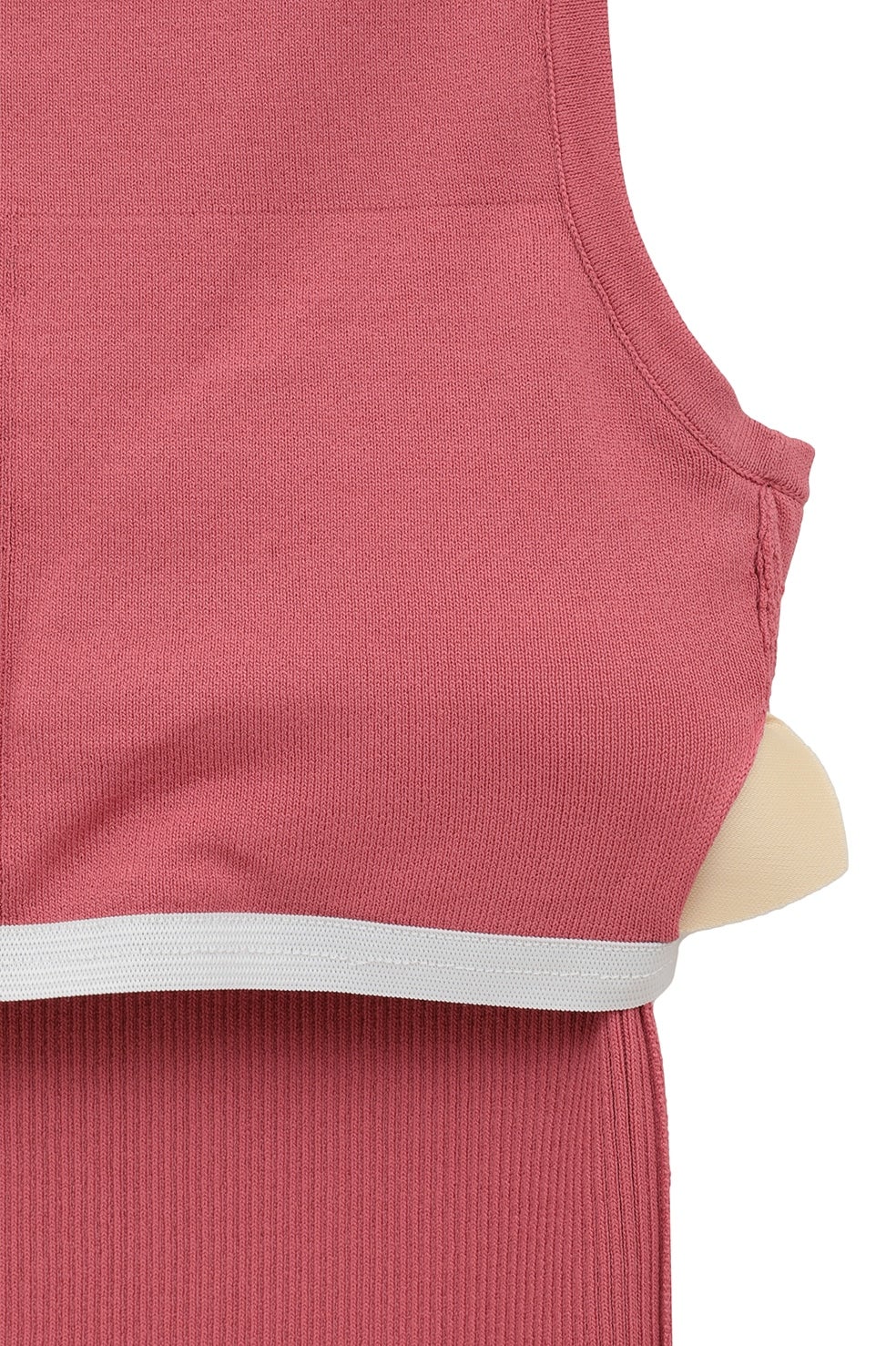 CLANE BOAT NECK BACK OPEN KNIT TOPS ピンク CLANE BOAT NECK BACK OPEN KNIT TOPS ピンク BOAT NECK BACK OPEN