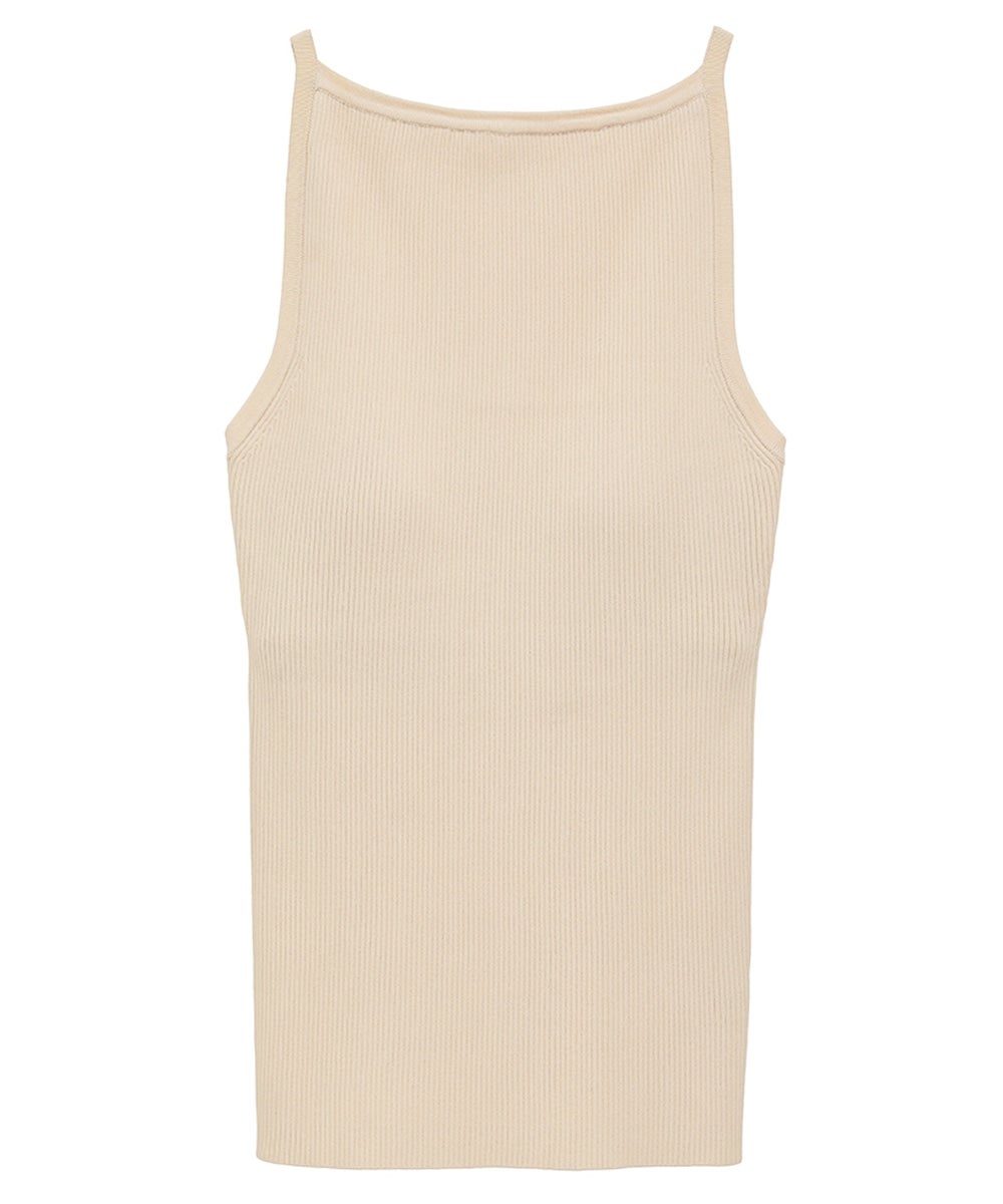 トップス CLANE BOAT NECK NO SLEEVE KNIT TOPS CLANE（クラネ）の「【CLANE/クラネ】BOAT NECK NO SLEEVE KNIT